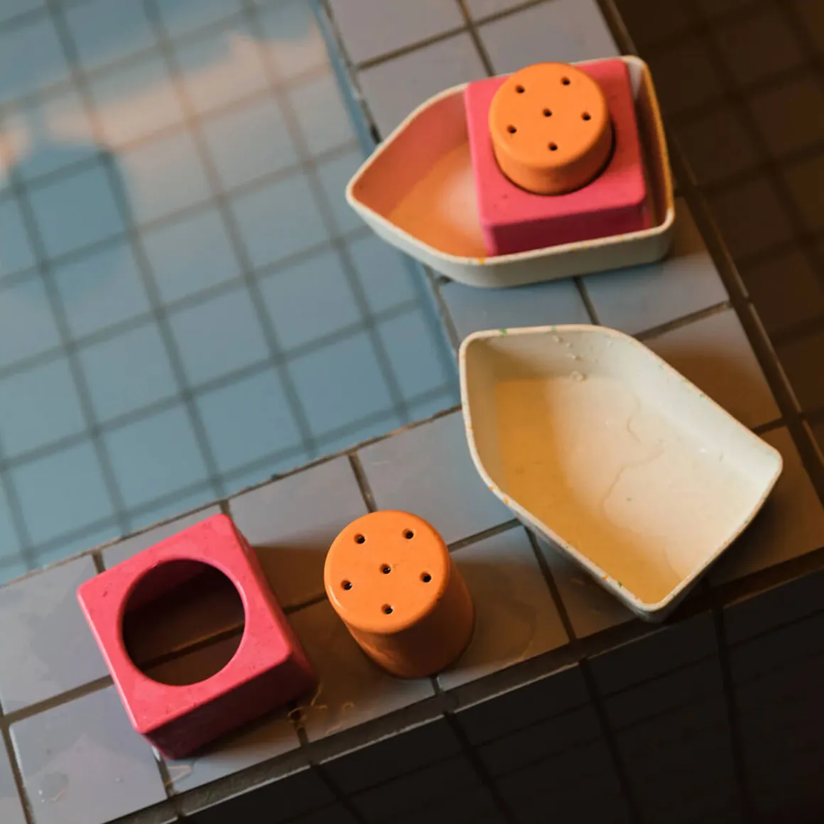 Upcycled Rubber Boat in Orange by Oli & Carol
