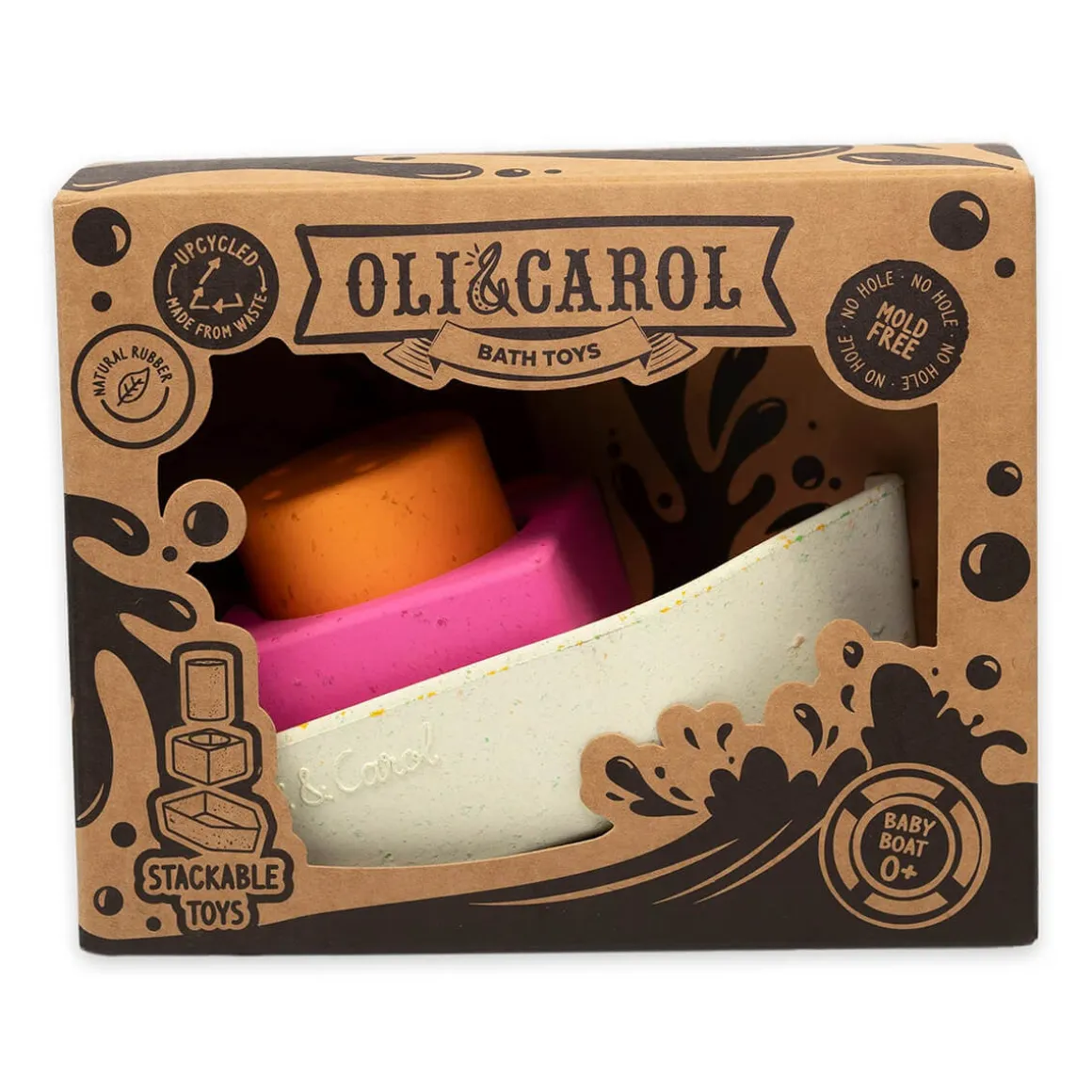 Upcycled Rubber Boat in Orange by Oli & Carol