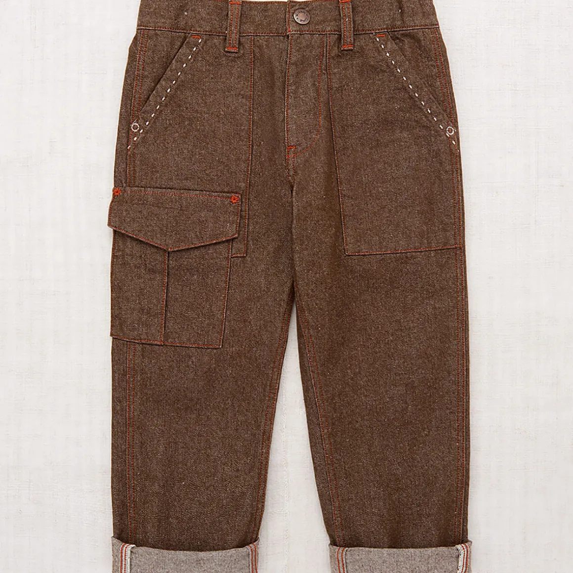 Utility Jeans in Earth by Misha & Puff