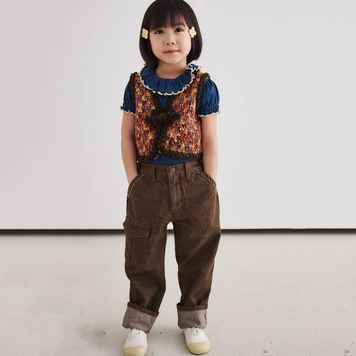 Utility Jeans in Earth by Misha & Puff