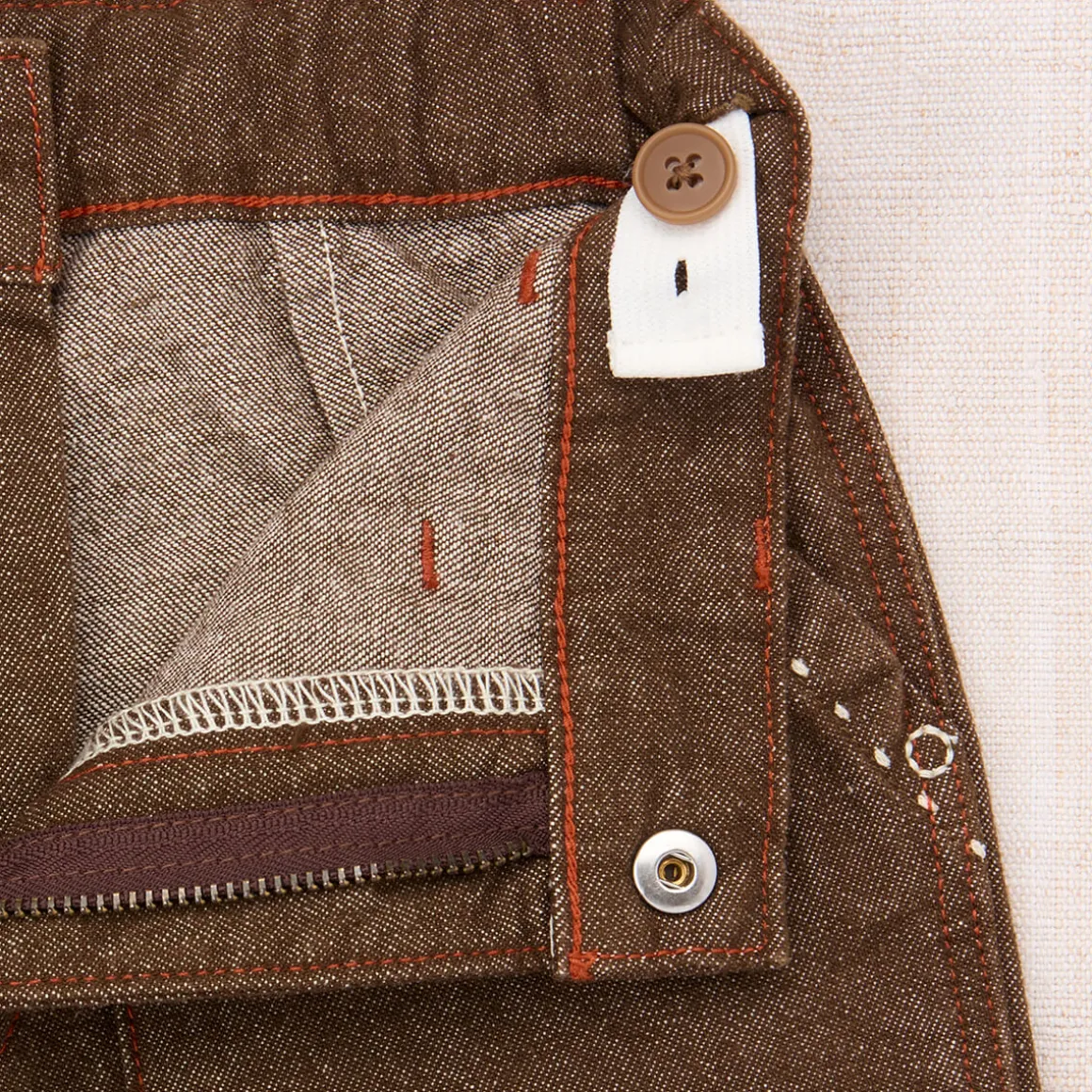 Utility Jeans in Earth by Misha & Puff