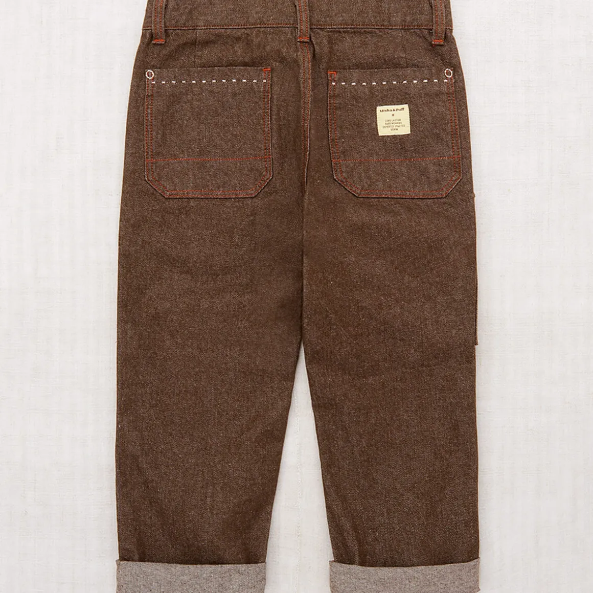 Utility Jeans in Earth by Misha & Puff
