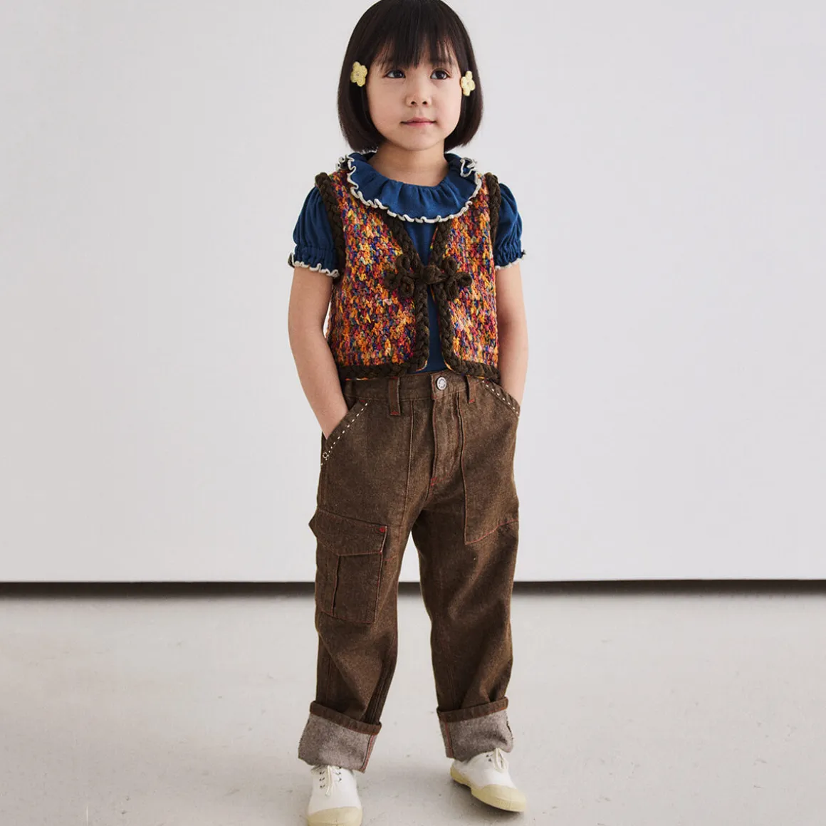 Utility Jeans in Earth by Misha & Puff