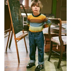 Utility Jeans in Indigo Denim by Misha & Puff - Last Ones In Stock - 4-8 Years