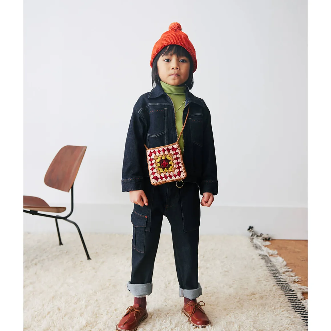 Utility Jeans in Indigo Denim by Misha & Puff - Last Ones In Stock - 4-8 Years