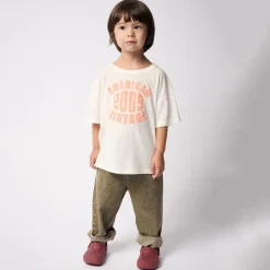 Uzatown Kid's Denim Joggers in Olive by American Vintage
