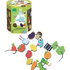 Vegetable Garden Large Beads Threading Toy by Vilac