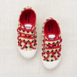Velcro Sneaker in Licorice Lattice by Misha & Puff