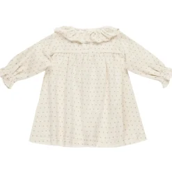 Velour Baby Dress in Polka Dot by Quincy Mae