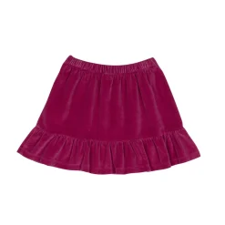 Velour Skirt in Pale Magenta by Wynken
