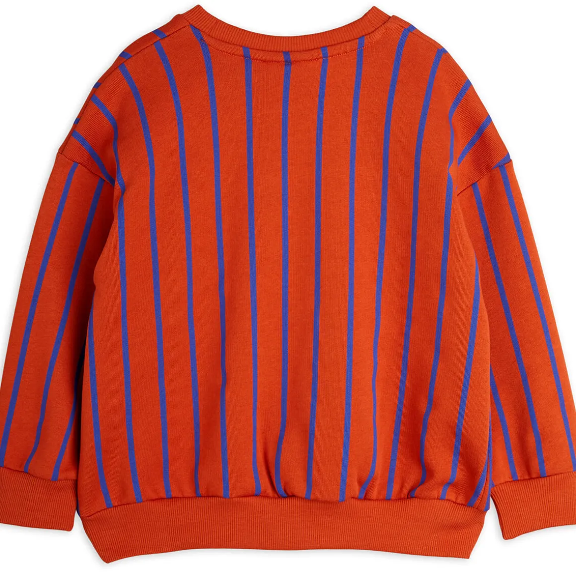 Vertical Stripe Sweatshirt in Red by Mini Rodini