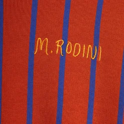 Vertical Stripe Sweatshirt in Red by Mini Rodini
