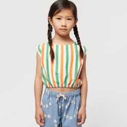 Vertical Stripes Woven Top by Bobo Choses - Last Ones In Stock - 6-9 Years