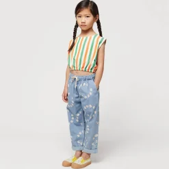 Vertical Stripes Woven Top by Bobo Choses - Last Ones In Stock - 6-9 Years
