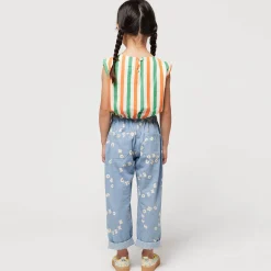 Vertical Stripes Woven Top by Bobo Choses - Last Ones In Stock - 6-9 Years