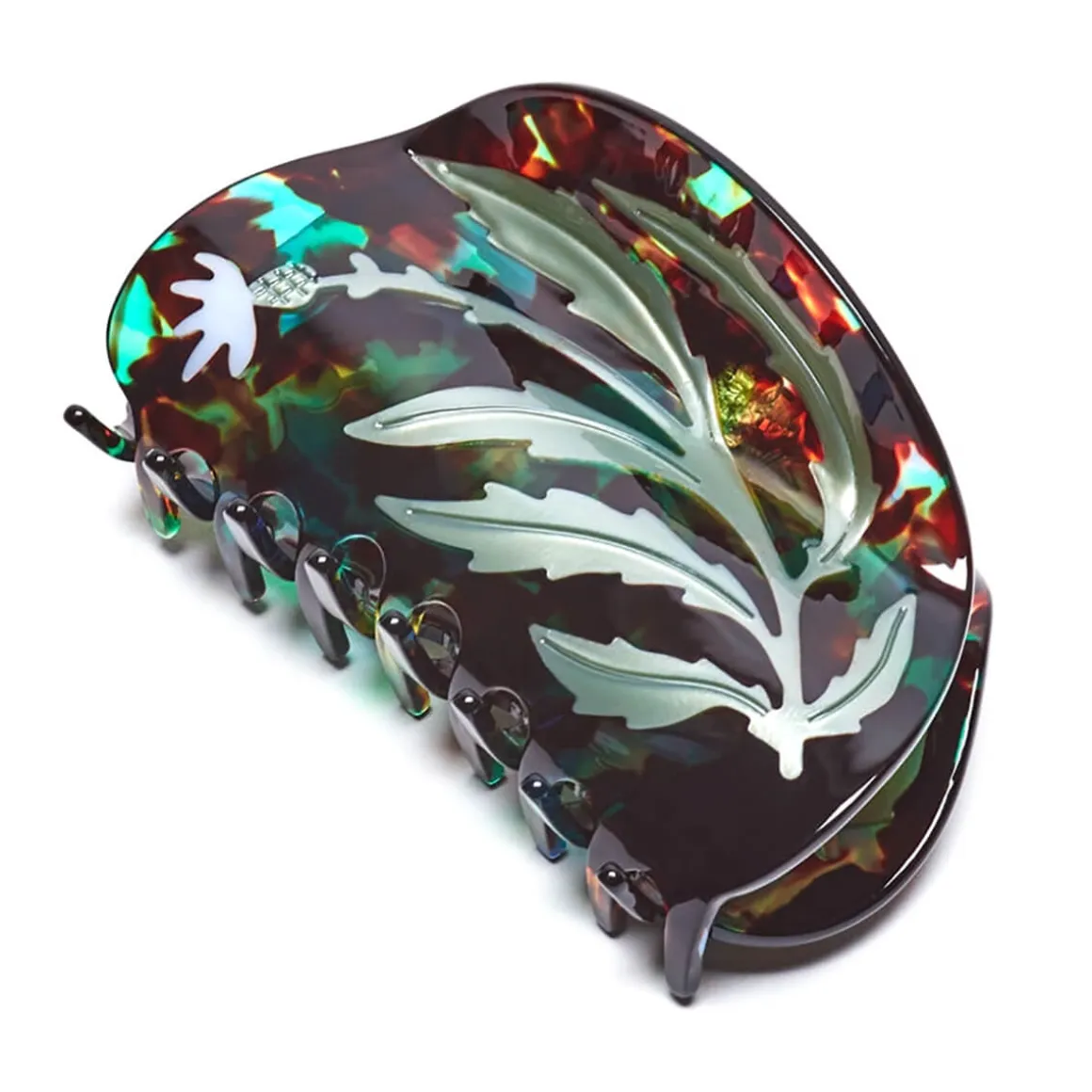 Vervain Flower Herb XL Hair Claw by Winona Irene