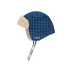 Vichy Chapka in Blue / Navy by Tinycottons - Last One In Stock - Small (44-46cm)