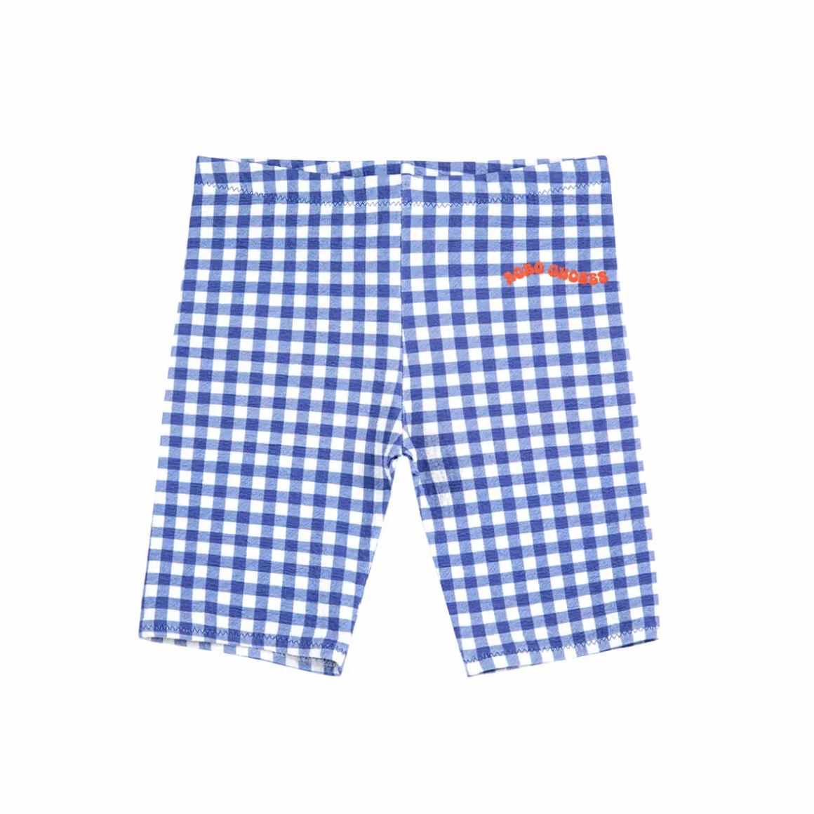 Vichy Legging Shorts in Blue by Bobo Choses