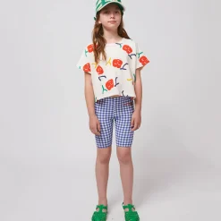 Vichy Legging Shorts in Blue by Bobo Choses