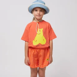 Vichy Ruffle Woven Shorts by Bobo Choses