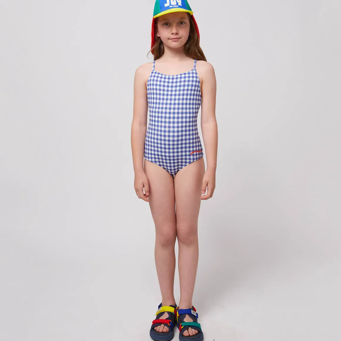 Vichy Swimsuit in Blue by Bobo Choses