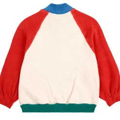 Vintage Colour Block Zipped Sweatshirt by Bobo Choses - Last One In Stock - 4-5 Years