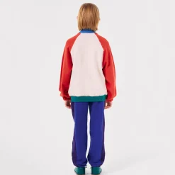 Vintage Colour Block Zipped Sweatshirt by Bobo Choses - Last One In Stock - 4-5 Years