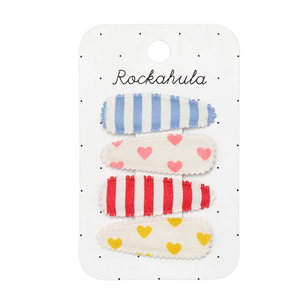 Vintage Rainbow Fabric Hair Clips by Rockahula