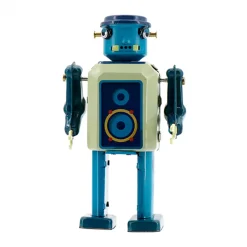 Vinyl Bot Wind Up Tin Robot (Limited Edition) by Mr & Mrs Tin