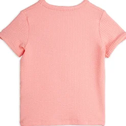 Violin Embroidered T Shirt in Pink by Mini Rodini