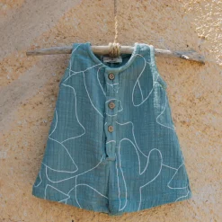 Viviana Overall in Shark by 1+ in the Family - Last Ones In Stock - 6-12 Months