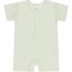 Waffle Snap Romper in Mint by Quincy Mae