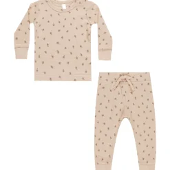 Waffle Top and Pant Set in Blossom by Quincy Mae