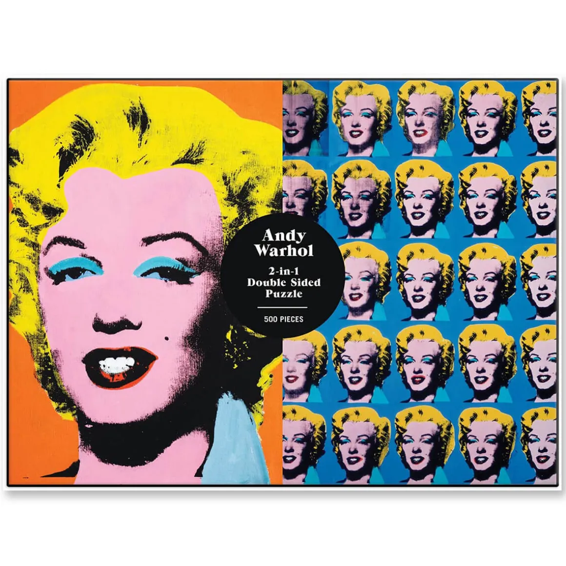 Warhol Marilyn 500 Piece Double Sided Puzzle by Mudpuppy