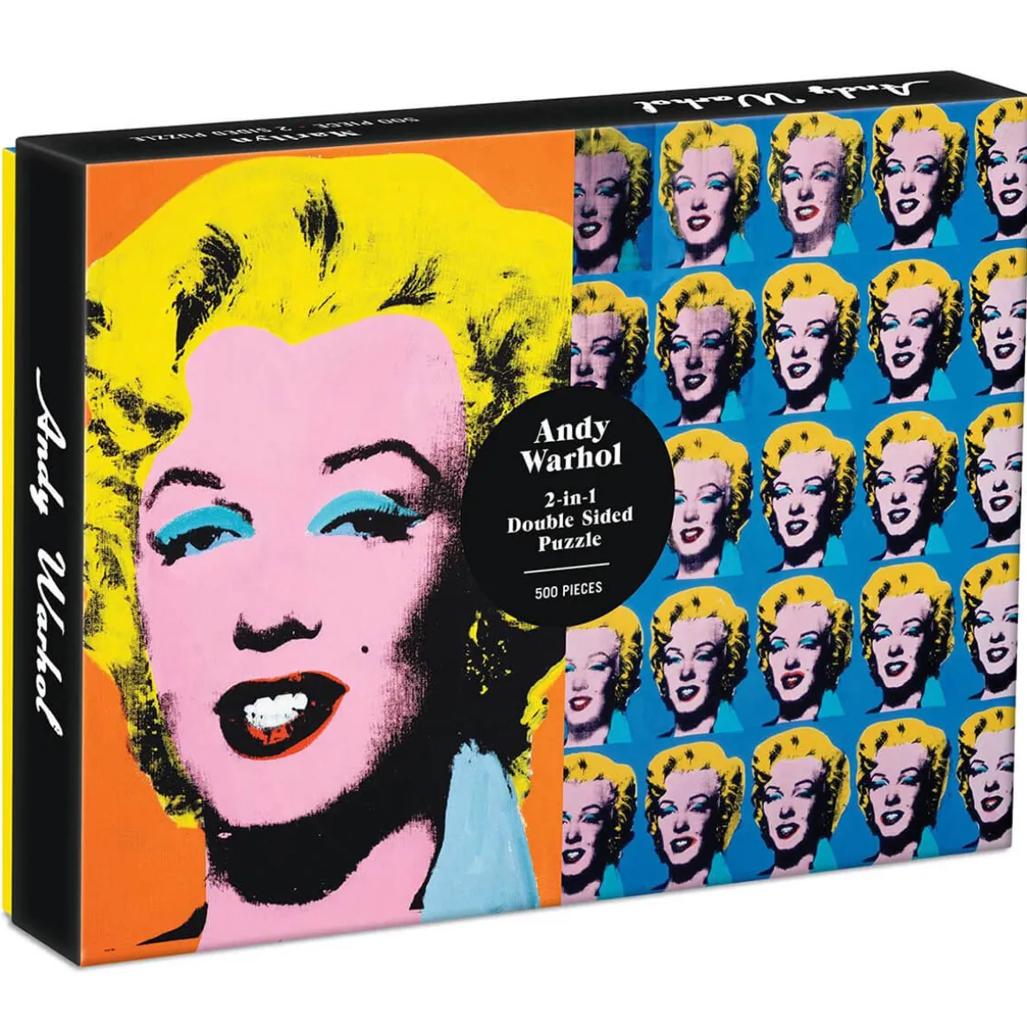 Warhol Marilyn 500 Piece Double Sided Puzzle by Mudpuppy