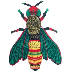 Wasp Shaped Greetings Card by East End Press