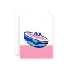 Watermelon Foil Blocked Mini Greetings Card by Rachel Peck for Wrap
