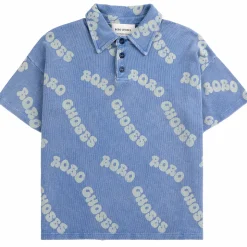 Wavy Bobo Choses All Over Waffle Polo Shirt by Bobo Choses