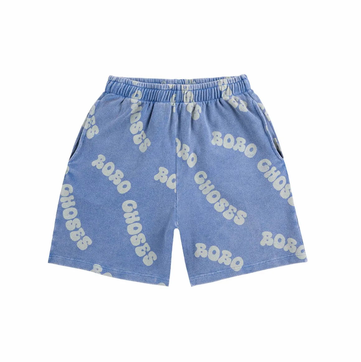 Wavy Bobo Choses All Over Waffle Bermuda Shorts by Bobo Choses