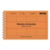 Weekly Schedule Undated in Orange by Marks Inc.