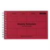 Weekly Schedule Undated in Red by Marks Inc.