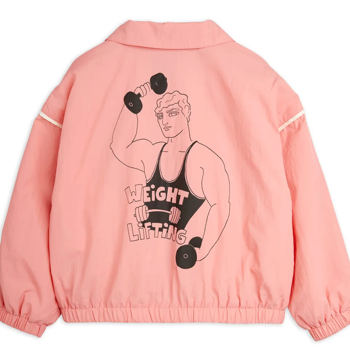 Weight Lifting Jacket in Pink by Mini Rodini - Last One In Stock - 140/146 (9-11 Years)