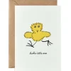Welcome Little One Chick Embossed Greetings Card by Molly Fairhurst for Wrap