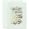 Welcome Little One Greetings Card in Mint Green by Sean Tulgetsken for Card Nest
