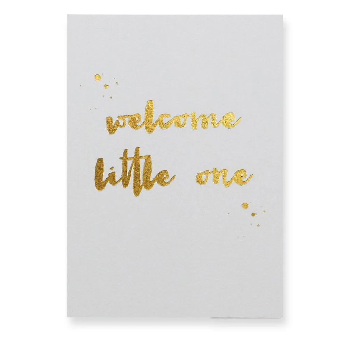 Welcome Little One Greetings Card by Nancy & Betty Studio