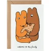 Welcome To The Family Embossed Greetings Card by Molly Fairhurst for Wrap
