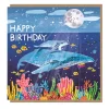 Whales Birthday Greetings Card by Emma Jayne for Earlybird Designs