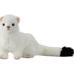 White Ferret Standing (48cm) by Hansa