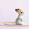 White Rabbit Ceramic Pendant by Camp Hollow