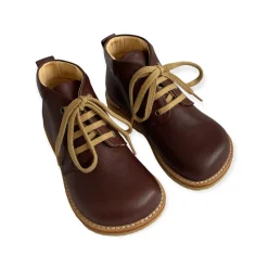 Wide Fit Lace Up Desert Boots in Angulus Brown by Angulus